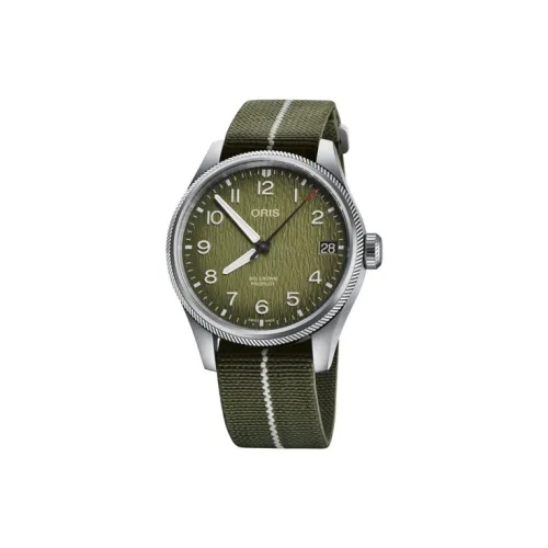 Oris Автоматический Механический Часы Мужские из Коллекции Aviation 41 мм Зеленые
