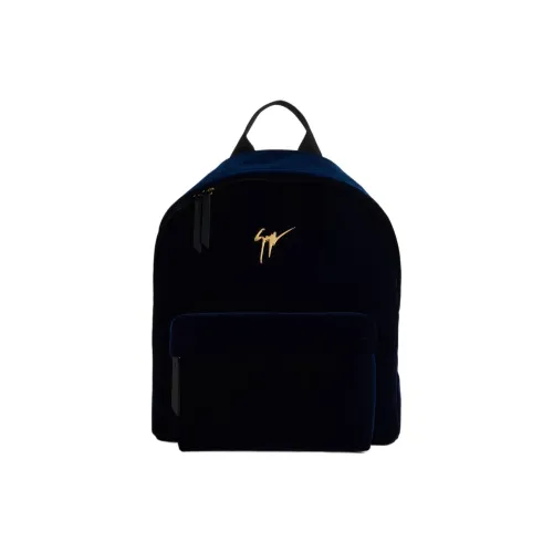 Giuseppe Zanotti GZ Вельвет Рюкзак Мужской Морской Синий