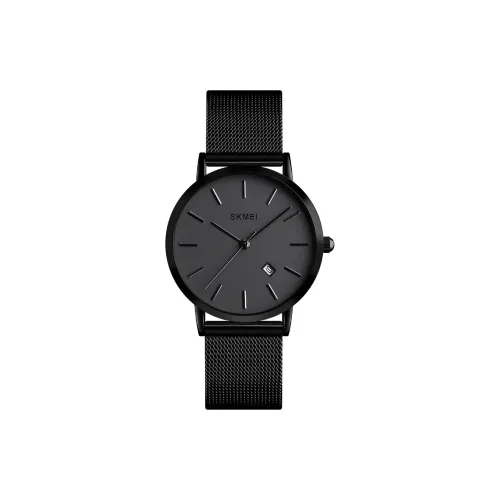 SKMEI Кварцевый механизм ремешок из нержавеющей стали женские часы черный циферблат