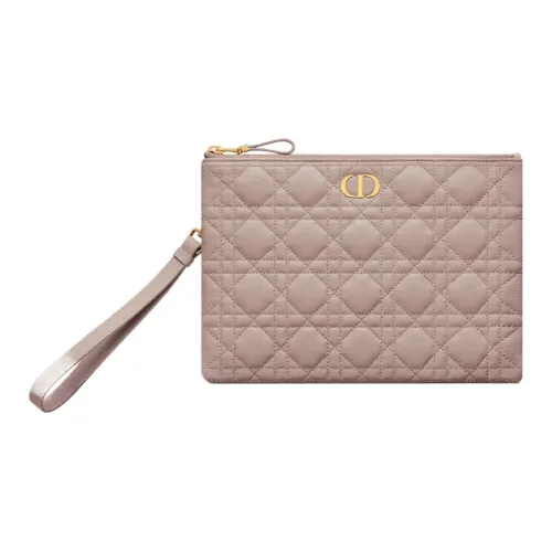 DIOR Caro Телячья кожа Клатч Средний Женский Тауповый