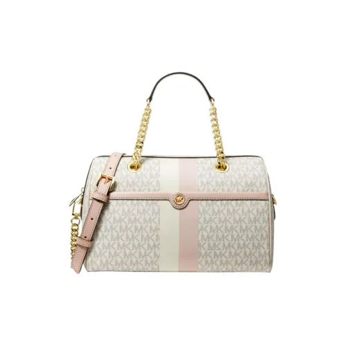 MICHAEL KORS Blaire Кожа Портативная Сумка через плечо Сумка на плечо Средняя Женская Ванильно-Кремовый Розовый