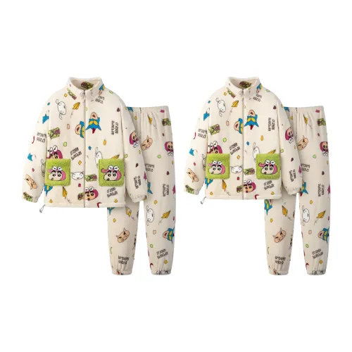 Gongdie Абрикос Одежда для пары Унисекс Пижамные комплекты
