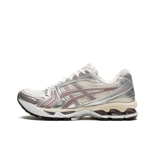 KITH x Asics Gel Kayano 14 Устойчивый к износу Дышащий Амортизация Низкий Топ Беговые кроссовки Мужской Белый Красный