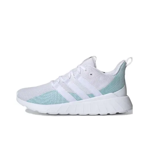 Adidas Questar Flow Parley Slip Resistant Abrasion Resistant Низкие Беговые кроссовки Женские Белые