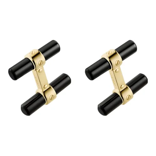 Cartier Запонки Santos De Cartier Желтое Золото, Ляпис-лазурь, Авантюрин, Нефрит, Доломит, Оникс