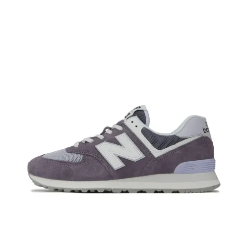 New Balance NB 574 Легкий Низкий Топ Повседневная Беговая Обувь Унисекс Фиолетовая