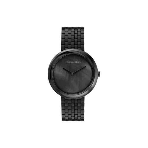 CK Calvin Klein Women's Watch Кварцевый механизм Стальной ремешок Черный циферблат 25200323