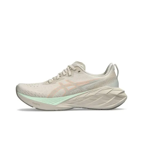 Asics Novablast 4 Беговые кроссовки Низкий топ Овсяный бежевый Женские