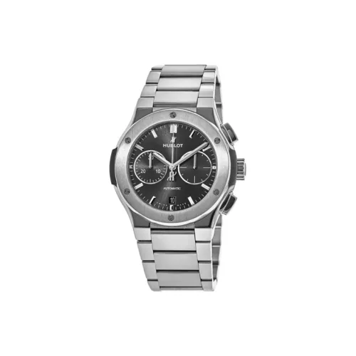 HUBLOT Автоматический Механический Механизм Унисекс Часы 42 мм Черный Циферблат Титан Корпус Часы Титан Ремешок