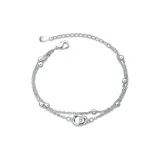 Геометрический двойной браслет-кольцо