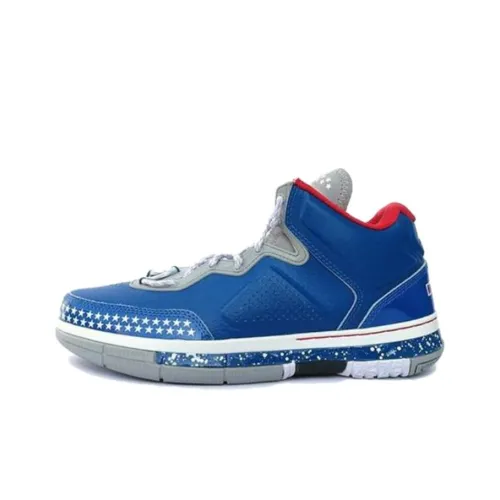 LINING WOW 1 Way Of Wade Veteran MID Топ Баскетбольные Кроссовки Мужские Синие Белые