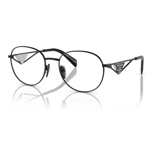 PRADA Металл Бабочка Оправы для очков Унисекс Черный
