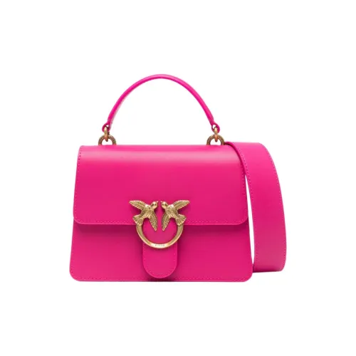 PINKO Love Bag Сумка через плечо из коровьей кожи мини-сумка для женщин цвет фуксия
