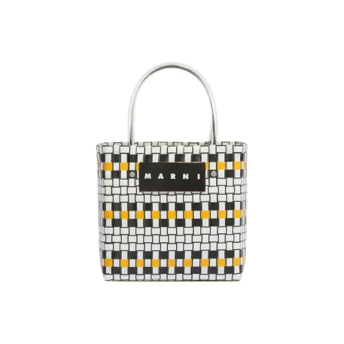 MARNI Полипропиленовая PP Тоут Сумка Сумка для покупок Мини Сумка Женская Лимонная