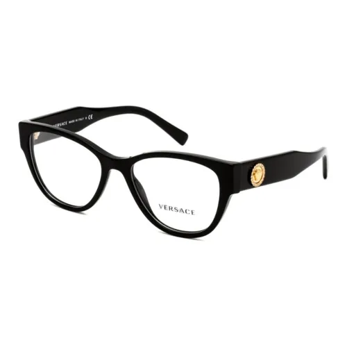 VERSACE Пластик Бабочка Оправы для очков Унисекс Черный