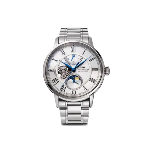 ORIENT Автоматический Механический Механизм Нержавеющая Сталь Ремешок Часы Мужские Серебристый Циферблат RE AY0102S00B