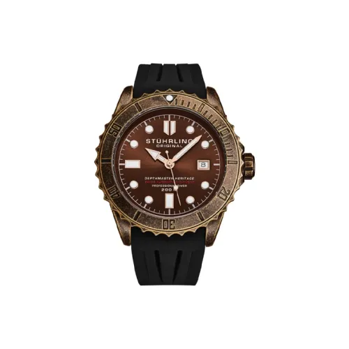 STUHRLING Schutz Diving Collection Zodiac Red Спортивные Мужские Наручные Часы Автоматический Механический Механизм