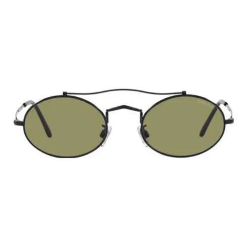 GIORGIO ARMANI Металл Нерегулярная форма Солнцезащитные очки Мужской Черный