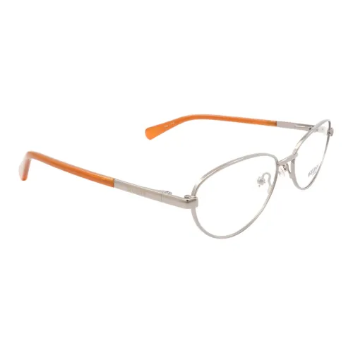 GUESS Металл Овал Оправы для очков Унисекс Серебряный