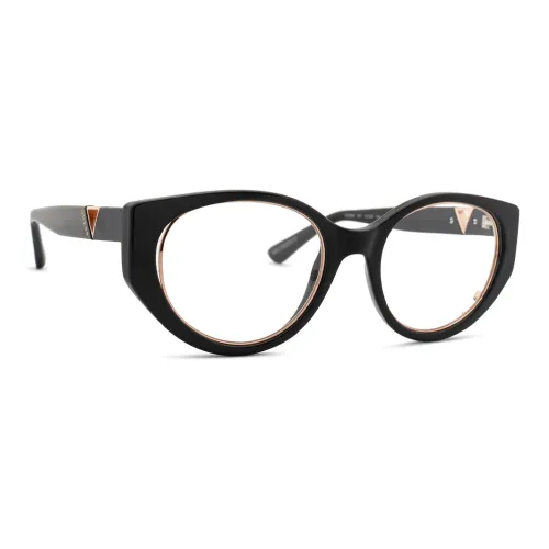 GUESS Пластик Овал Оправы для очков Женские Черный