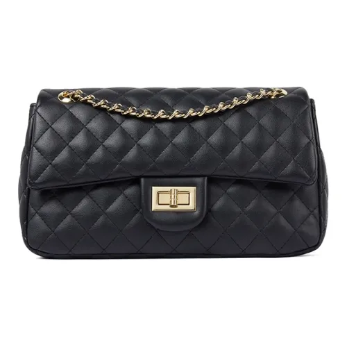 TUCANO Сумка из коровьей кожи с цепочкой сумка через плечо среднего размера классическая черная женская