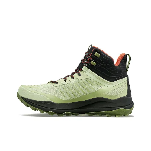 Saucony ULTRA RIDGE GT Устойчивый к истиранию Противоскользящий Высокий Топ Уличная обувь Мужская Зеленая