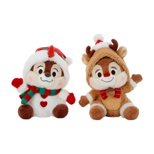 Disney Winter 2023 Mickey и друзья Чип и Дейл Снеговик и Олень Куклы Плюшевая кукла 15,5 см высокая