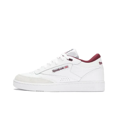 Reebok совместный Club C MID II с абразионной устойчивостью амортизаторы низкие Скейтбординг Кроссовки Unisex Белый Красный