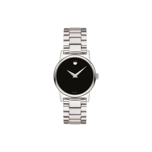 MOVADO Classic Museum Collection Кварцевый механизм Женские часы 28 мм Черный циферблат Корпус из нержавеющей стали