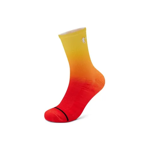 QIAODAN Tomato Red Мужские беговые носки