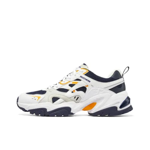 Skechers Stamina V2 Low Топ Casual Мужской Белый Черный Оранжевый