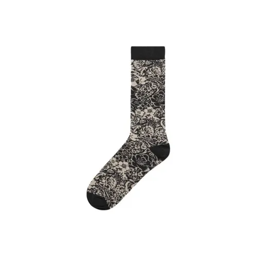 COS Черный/Крем Женские Носки MID до икры