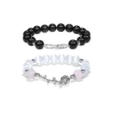 Комплект для пары 1+Элегантная коробка (Черный белый)