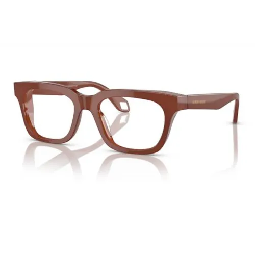 GIORGIO ARMANI Ацетатные оправы для очков нерегулярная форма мужские бордовый