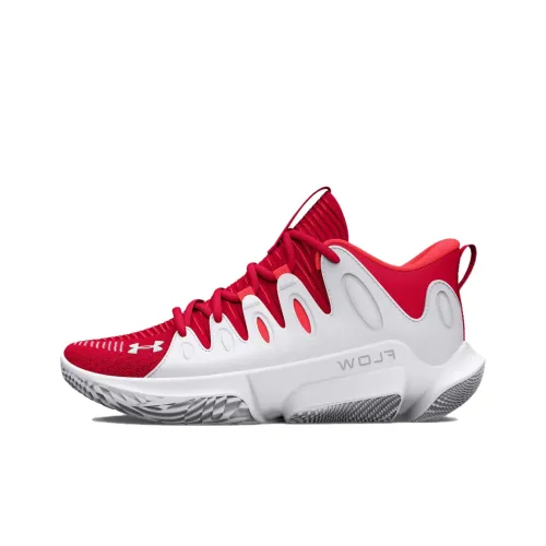 Under Armour Flow Breakthru Баскетбольные кроссовки MID Топ Красный Белый Женские