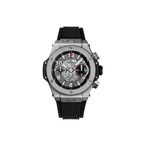 HUBLOT Автоматический Механический Механизм Мужские Часы 42мм*14,5мм Черный