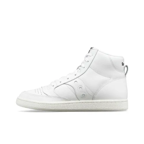 Saucony Jazz Court High Slip Resistant Abrasion Resistant High Top Скейтборд Кроссовки Unisex Белый