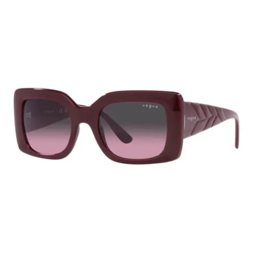 VOGUE Вакуумно-формованные Квадратные Солнцезащитные очки Женские Фиолетовые