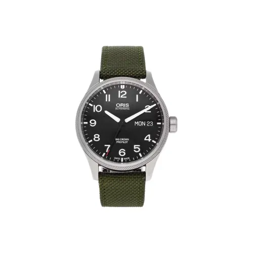 Oris Aviation Collection Автоматический Механический Часы Мужские Циферблат 45 мм Черный