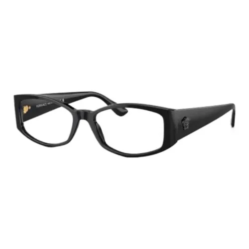 VERSACE Ацетат Нерегулярная форма Оправа для очков Женская Черная