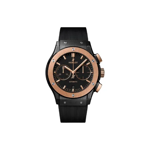 HUBLOT Автоматический Механический Часы Мужские Циферблат 45 мм Черный Керамические Корпус Часы Резиновый Ремешок