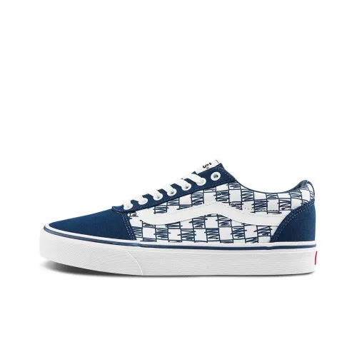 VANS Ward Low Топ Скейтборд Кроссовки Унисекс Синий Белый