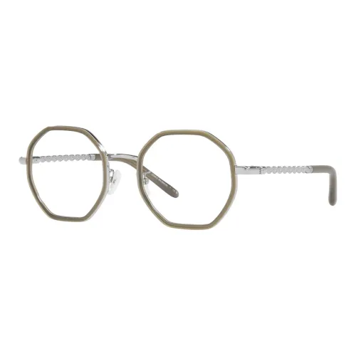 TORY BURCH Металл Нерегулярная форма Оправы для очков Женские Оливково-зеленый