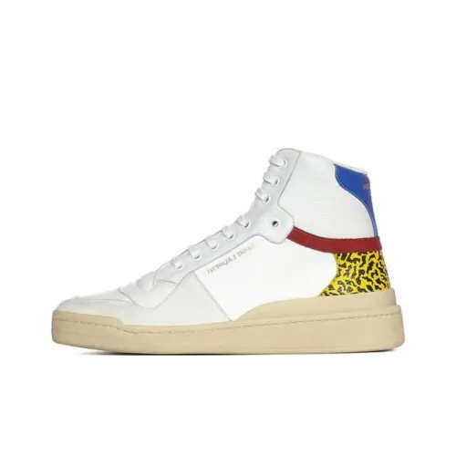 SAINT LAURENT Sl24 Высокие Топы Стильные Скейтбординг Мужские Белые