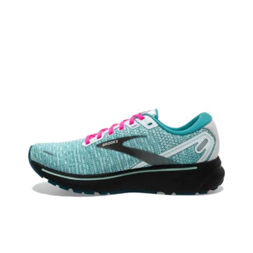 Brooks Ghost 14 Slip-Resistant Abrasion-Resistant Low Top Casual Running Shoes Women's Green Black Брэдокс Ghost 14 Противоскользящий Устойчивый к истиранию Низкий Топ Повседневные Беговые Кроссовки Женские Зеленый Черный