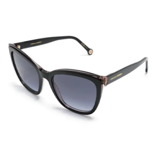 CarolinaHerrera Ацетат Нерегулярная форма Солнцезащитные очки Унисекс Черный