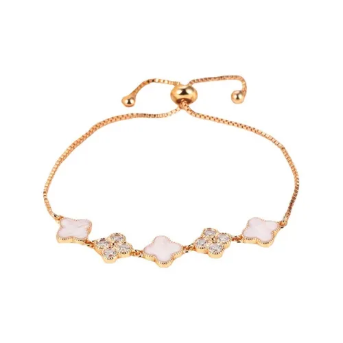 UTD Жемчужная раковина Four Leaf Clover с цирконом женские браслеты