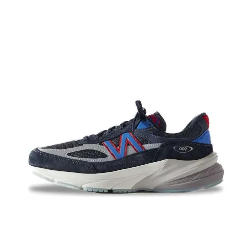 New Balance NB 990 V6 Дышащий и Легкий Низкий Топ Повседневная Обувь Унисекс Черный Синий