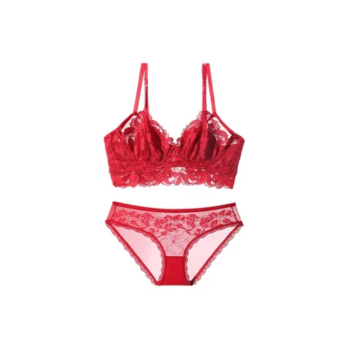 DXTOXS Комплект нижнего белья для женщин красный