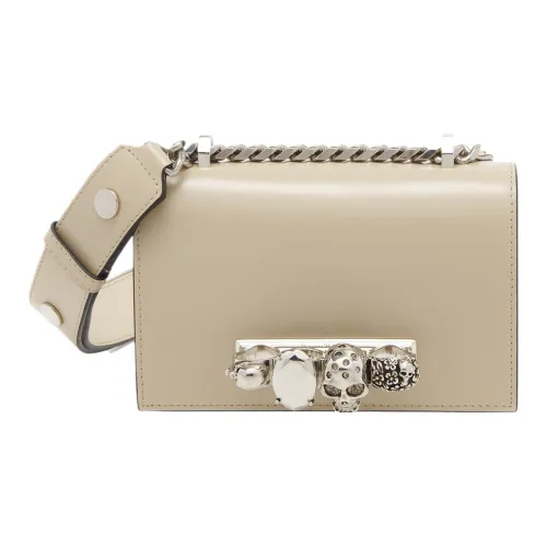 Alexander McQueen JEWELLED SATCHEL Коровья кожа Сумка через плечо Мини Женские CAMEL
